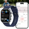OEM ODM Cardiogram Smart Watch Custom ECG Heart Rate Blood Pressure Monitoring Blood Oxygen Temperature 24H Sleep Tracking