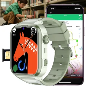 Kids Smart Watch With Sim Card Equipped With Advanced LBS WiFi Hybrid Positioning Technology Two-Way Video Calling SOS Function