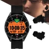 ODM Supplier Smart Watch with Earbuds 18mAh Earphone Battery 3-4H Music Time Voice Assistant Notifications Stopwatch Wholesale