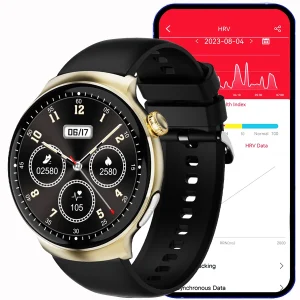 Custom ODM Smart Watches Zinc Alloy Case 280mAh Battery Health Tracker Pressure Monitoring REM Sleep Music Control NFC