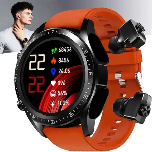 New Arrival Smart Watch Headphones With 2 in 1 HIFI Stereo Wireless Headset Combo Bluetooth for Men Sport Relojes Smartwatch